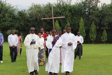 chemin de la croix avec Seminariste
